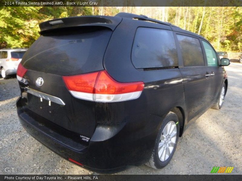 Black / Light Gray 2014 Toyota Sienna Limited AWD