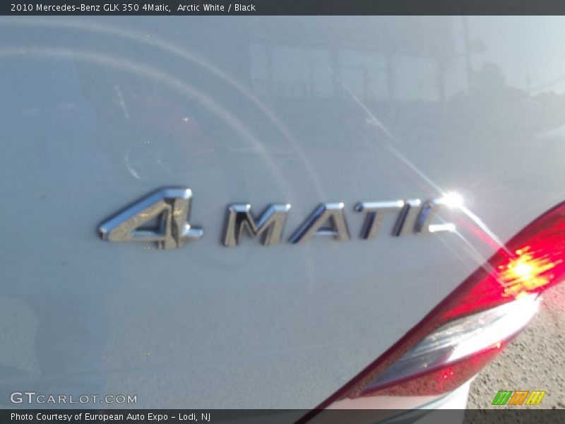 Arctic White / Black 2010 Mercedes-Benz GLK 350 4Matic