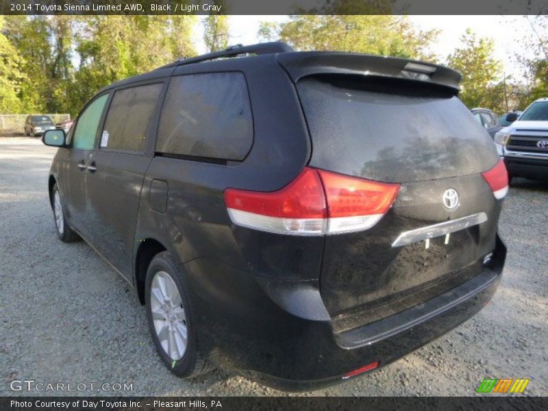 Black / Light Gray 2014 Toyota Sienna Limited AWD