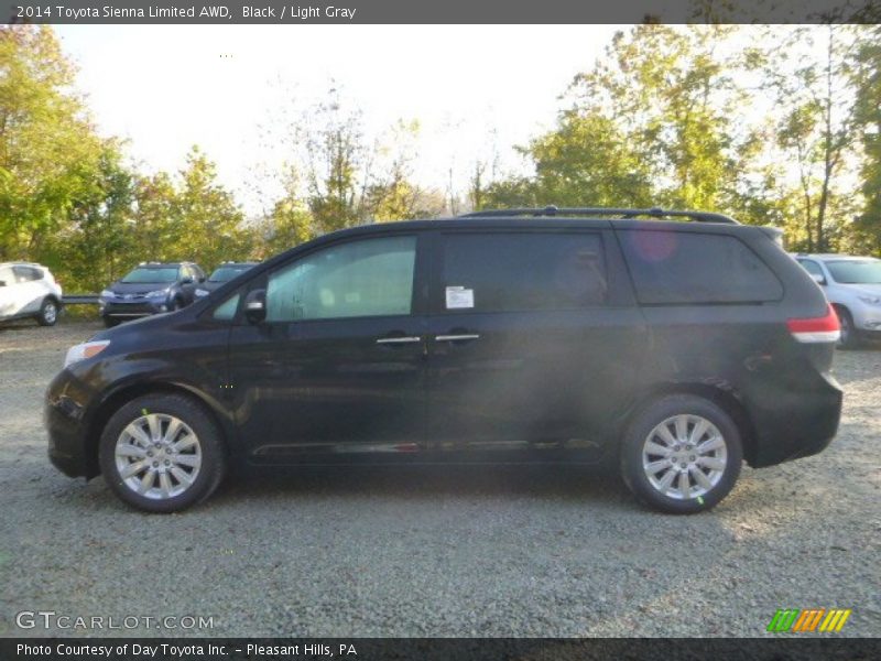 Black / Light Gray 2014 Toyota Sienna Limited AWD