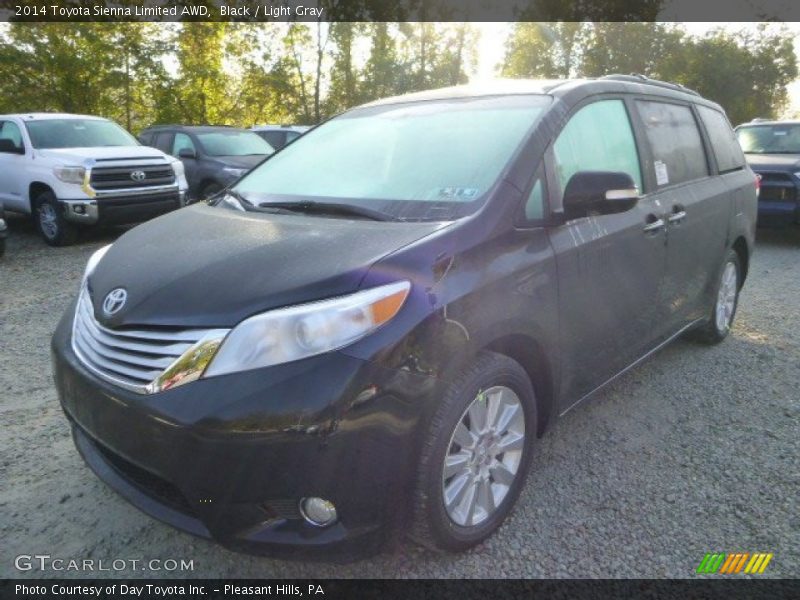 Black / Light Gray 2014 Toyota Sienna Limited AWD