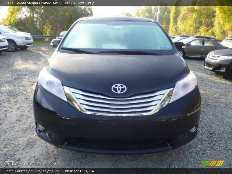 Black / Light Gray 2014 Toyota Sienna Limited AWD