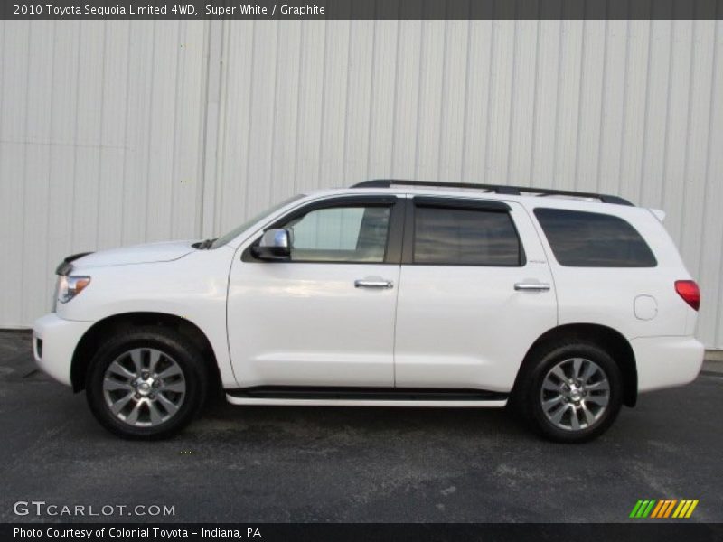 Super White / Graphite 2010 Toyota Sequoia Limited 4WD