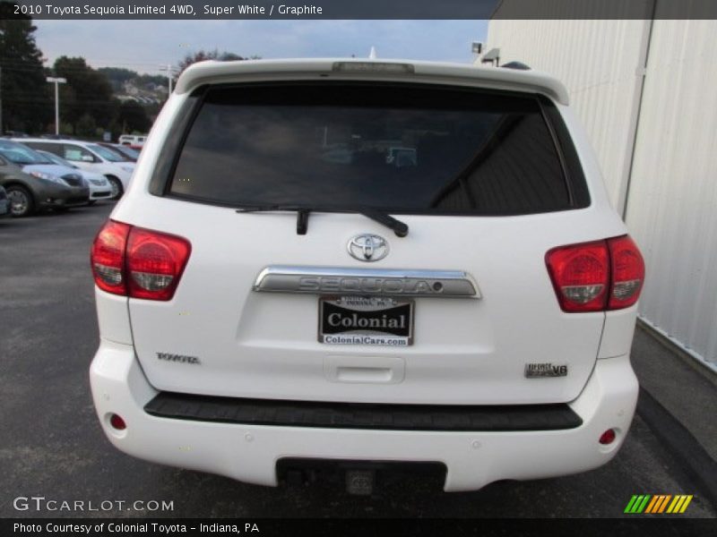 Super White / Graphite 2010 Toyota Sequoia Limited 4WD