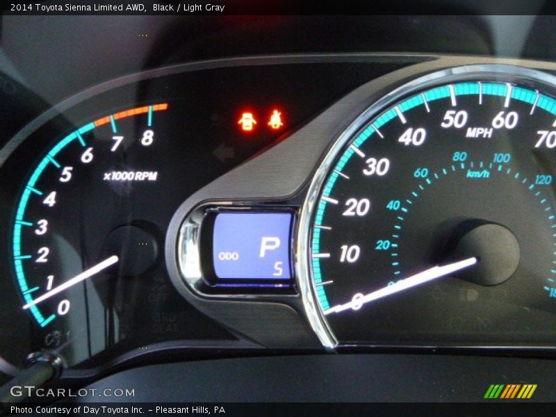 Black / Light Gray 2014 Toyota Sienna Limited AWD