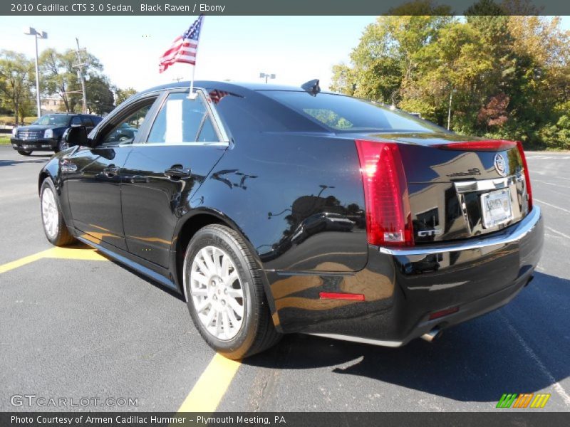 Black Raven / Ebony 2010 Cadillac CTS 3.0 Sedan