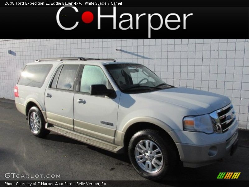 White Suede / Camel 2008 Ford Expedition EL Eddie Bauer 4x4