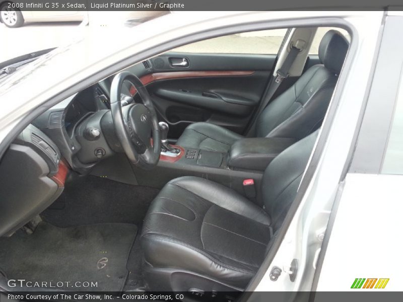 Liquid Platinum Silver / Graphite 2008 Infiniti G 35 x Sedan