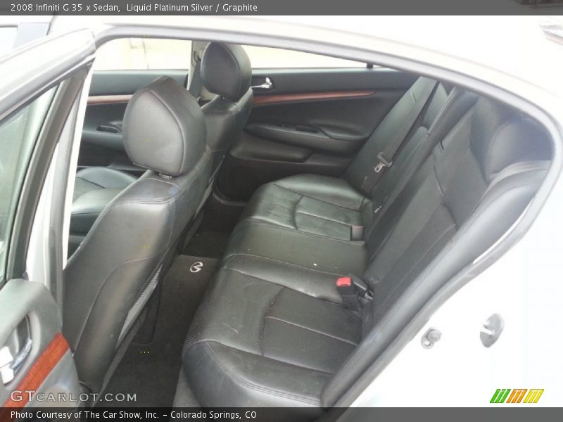 Liquid Platinum Silver / Graphite 2008 Infiniti G 35 x Sedan