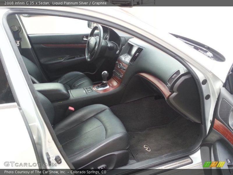 Liquid Platinum Silver / Graphite 2008 Infiniti G 35 x Sedan
