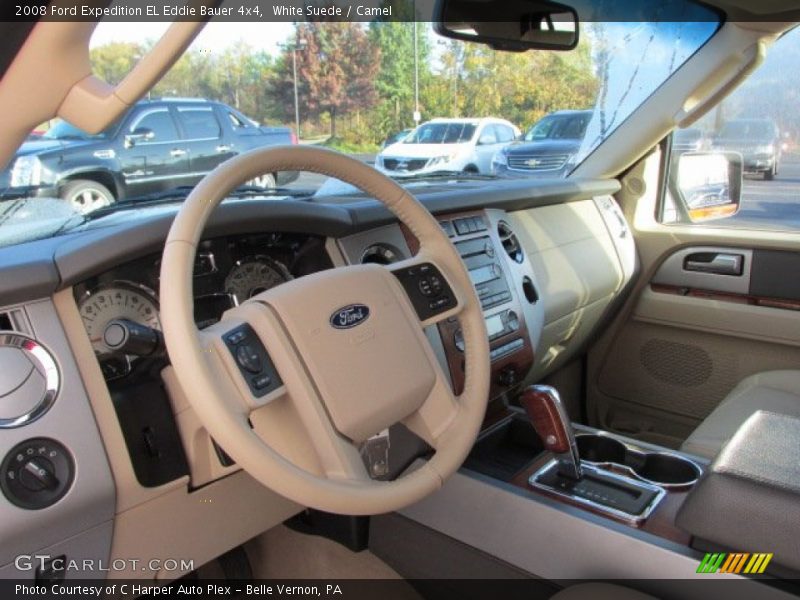 White Suede / Camel 2008 Ford Expedition EL Eddie Bauer 4x4