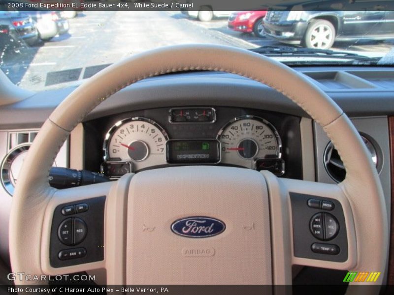 White Suede / Camel 2008 Ford Expedition EL Eddie Bauer 4x4