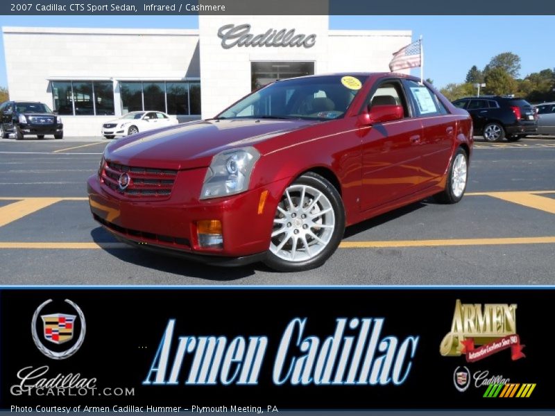 Infrared / Cashmere 2007 Cadillac CTS Sport Sedan