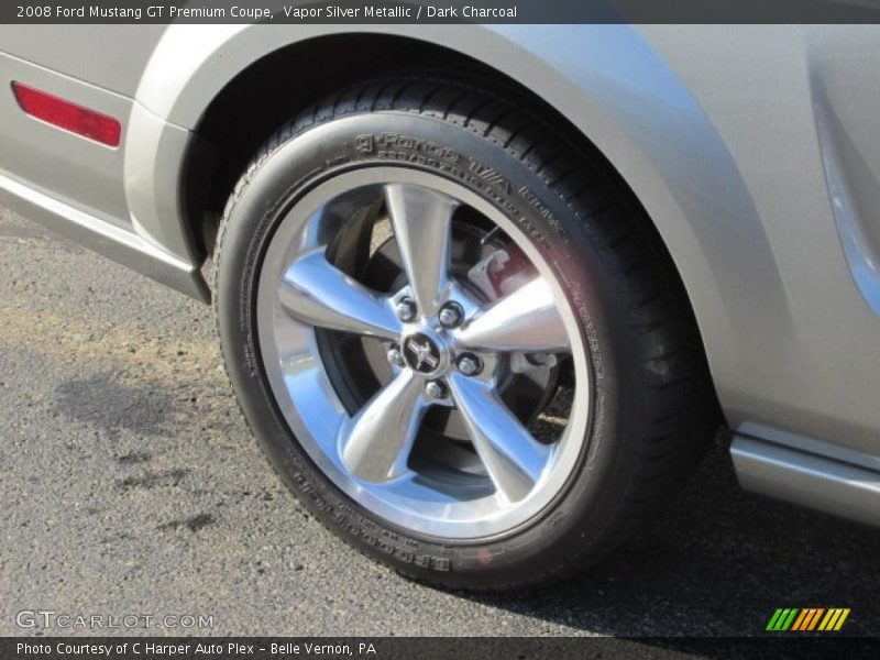 Vapor Silver Metallic / Dark Charcoal 2008 Ford Mustang GT Premium Coupe