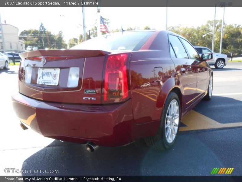 Infrared / Cashmere 2007 Cadillac CTS Sport Sedan