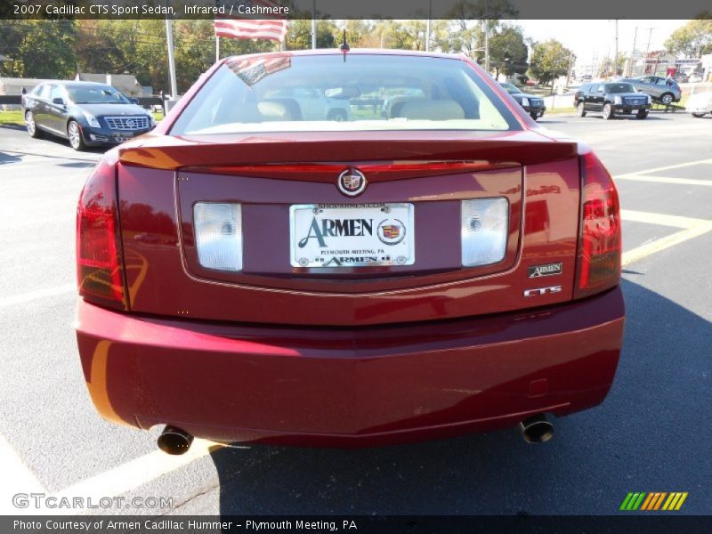 Infrared / Cashmere 2007 Cadillac CTS Sport Sedan