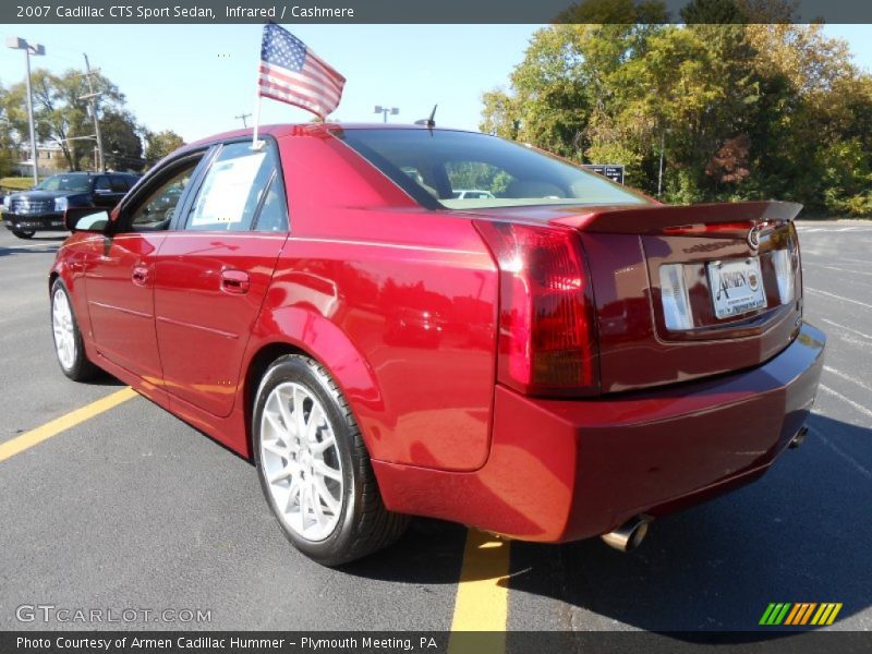 Infrared / Cashmere 2007 Cadillac CTS Sport Sedan