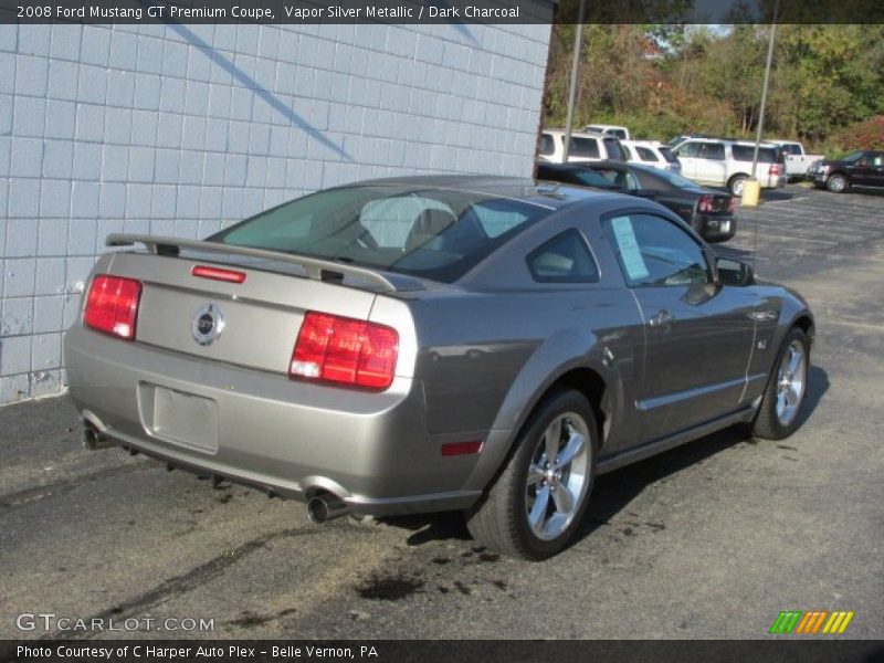 Vapor Silver Metallic / Dark Charcoal 2008 Ford Mustang GT Premium Coupe