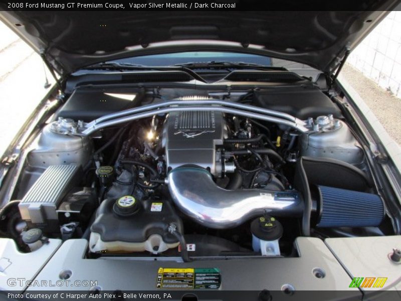 Vapor Silver Metallic / Dark Charcoal 2008 Ford Mustang GT Premium Coupe