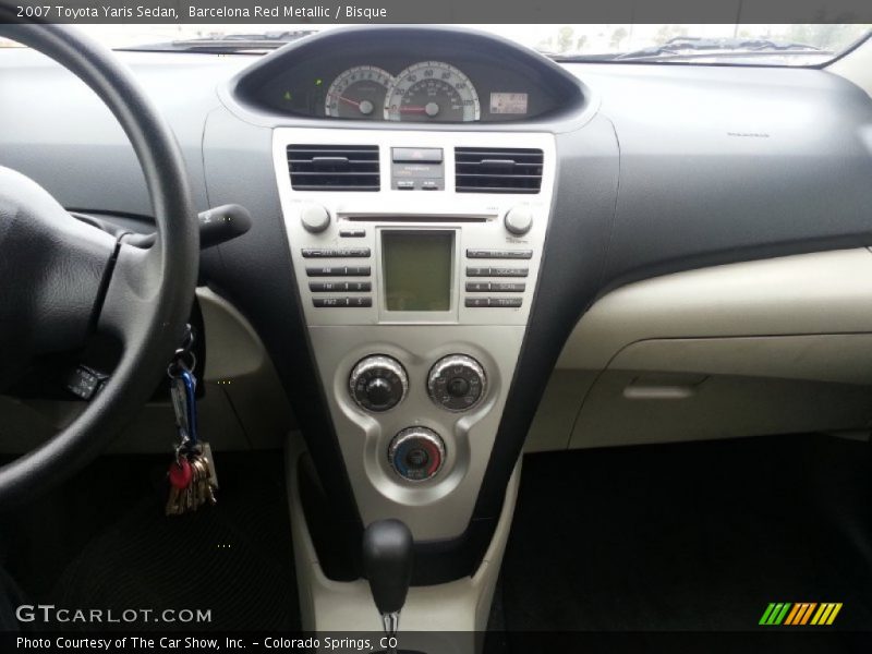 Barcelona Red Metallic / Bisque 2007 Toyota Yaris Sedan