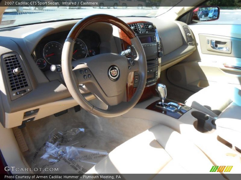Infrared / Cashmere 2007 Cadillac CTS Sport Sedan