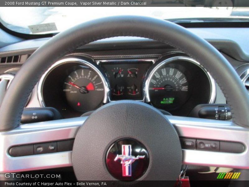 Vapor Silver Metallic / Dark Charcoal 2008 Ford Mustang GT Premium Coupe
