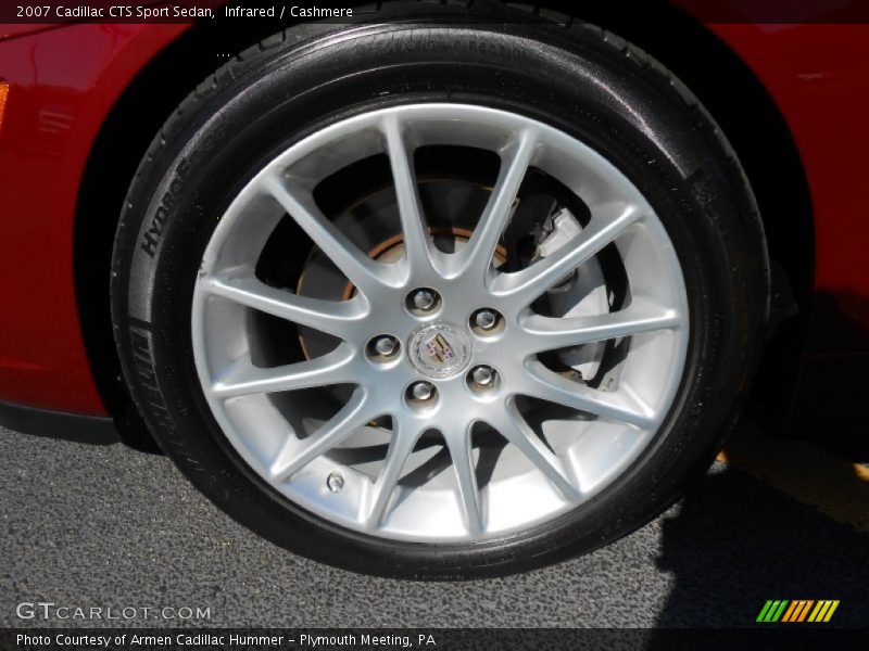 Infrared / Cashmere 2007 Cadillac CTS Sport Sedan