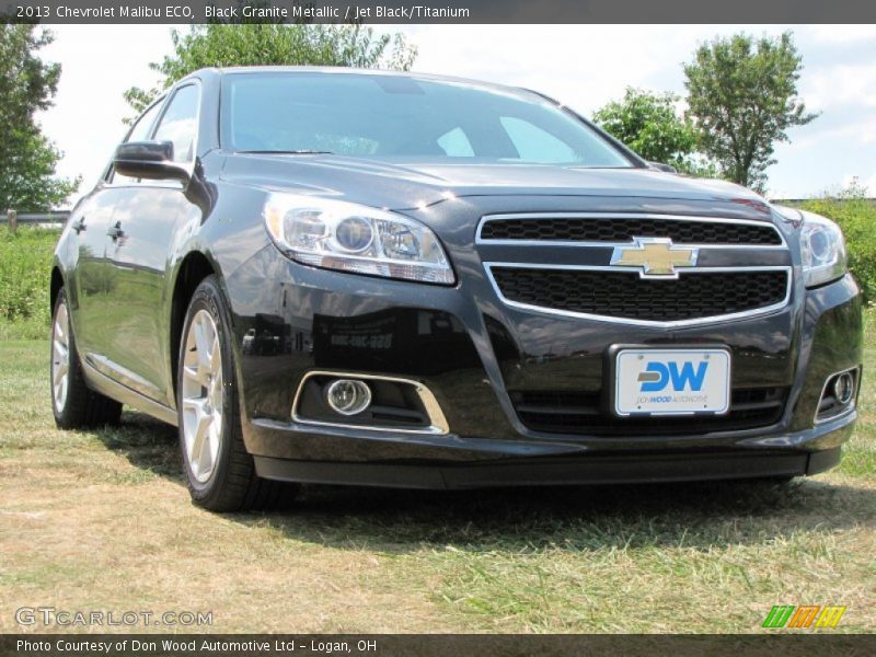 Black Granite Metallic / Jet Black/Titanium 2013 Chevrolet Malibu ECO