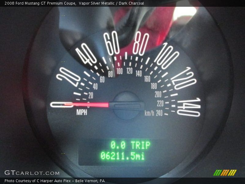 Vapor Silver Metallic / Dark Charcoal 2008 Ford Mustang GT Premium Coupe
