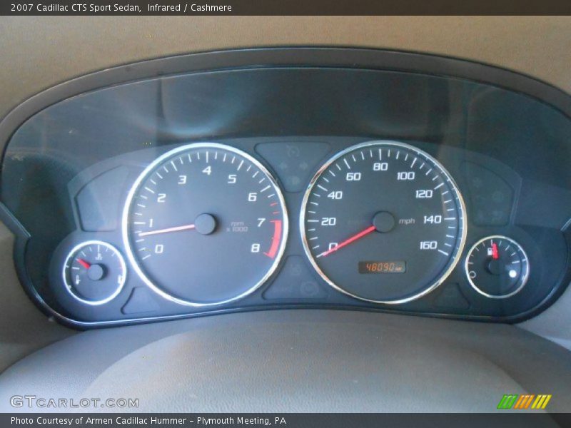 Infrared / Cashmere 2007 Cadillac CTS Sport Sedan