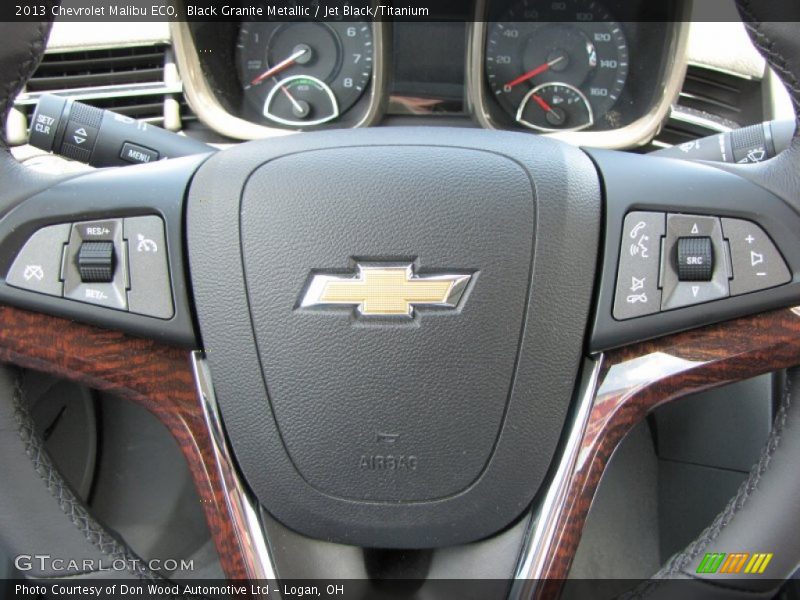 Black Granite Metallic / Jet Black/Titanium 2013 Chevrolet Malibu ECO