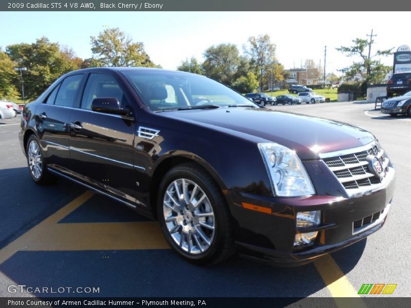 Black Cherry / Ebony 2009 Cadillac STS 4 V8 AWD