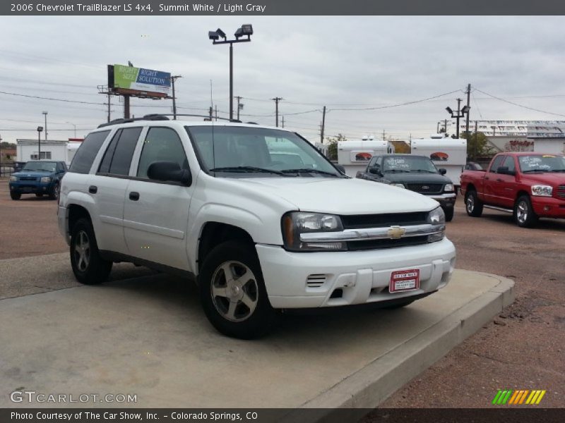 Summit White / Light Gray 2006 Chevrolet TrailBlazer LS 4x4