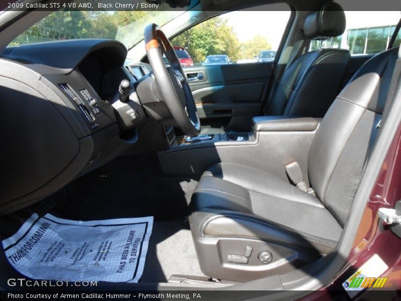 Black Cherry / Ebony 2009 Cadillac STS 4 V8 AWD