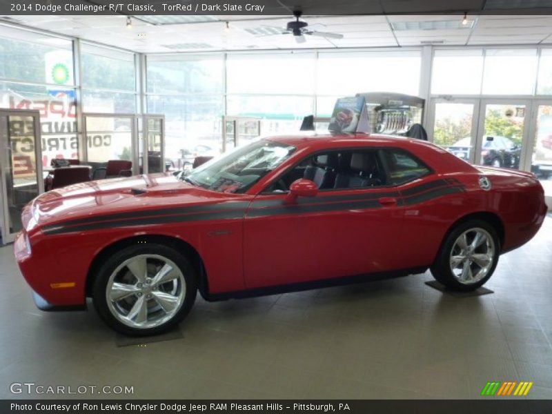 TorRed / Dark Slate Gray 2014 Dodge Challenger R/T Classic