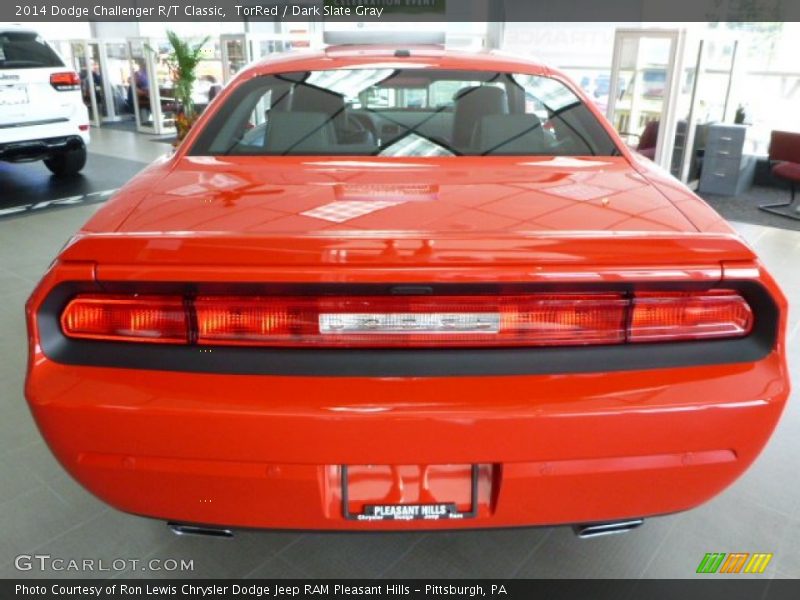 TorRed / Dark Slate Gray 2014 Dodge Challenger R/T Classic