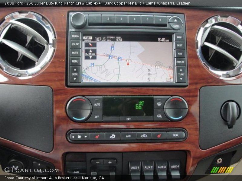 Dark Copper Metallic / Camel/Chaparral Leather 2008 Ford F250 Super Duty King Ranch Crew Cab 4x4