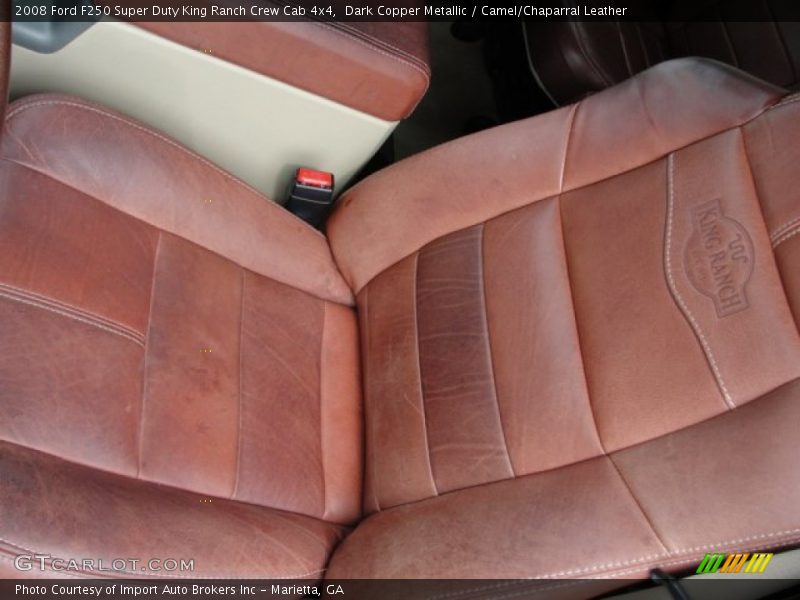 Dark Copper Metallic / Camel/Chaparral Leather 2008 Ford F250 Super Duty King Ranch Crew Cab 4x4