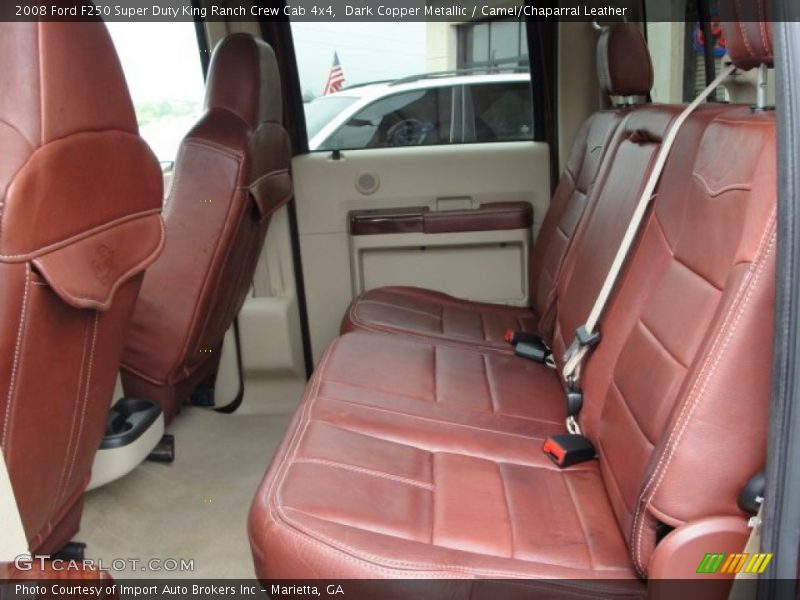 Dark Copper Metallic / Camel/Chaparral Leather 2008 Ford F250 Super Duty King Ranch Crew Cab 4x4