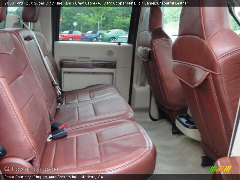 Dark Copper Metallic / Camel/Chaparral Leather 2008 Ford F250 Super Duty King Ranch Crew Cab 4x4