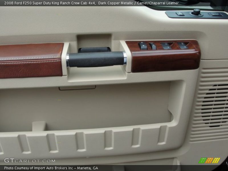 Dark Copper Metallic / Camel/Chaparral Leather 2008 Ford F250 Super Duty King Ranch Crew Cab 4x4