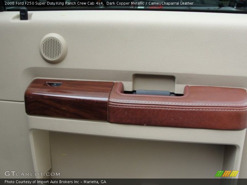 Dark Copper Metallic / Camel/Chaparral Leather 2008 Ford F250 Super Duty King Ranch Crew Cab 4x4