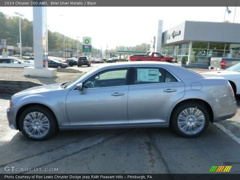 Billet Silver Metallic / Black 2014 Chrysler 300 AWD