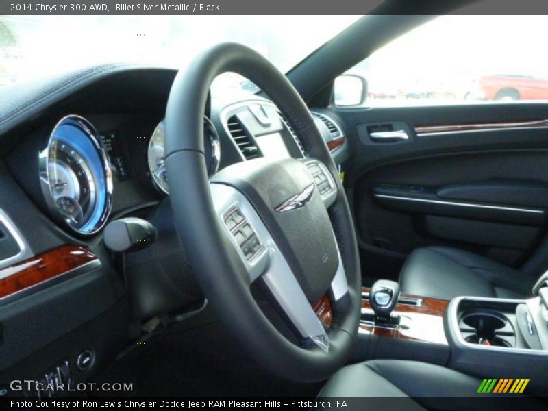 Billet Silver Metallic / Black 2014 Chrysler 300 AWD