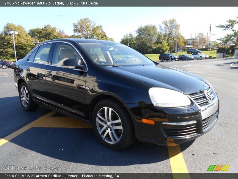 Black / Pure Beige 2006 Volkswagen Jetta 2.5 Sedan