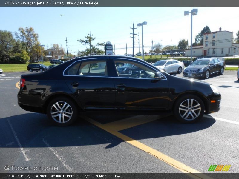 Black / Pure Beige 2006 Volkswagen Jetta 2.5 Sedan