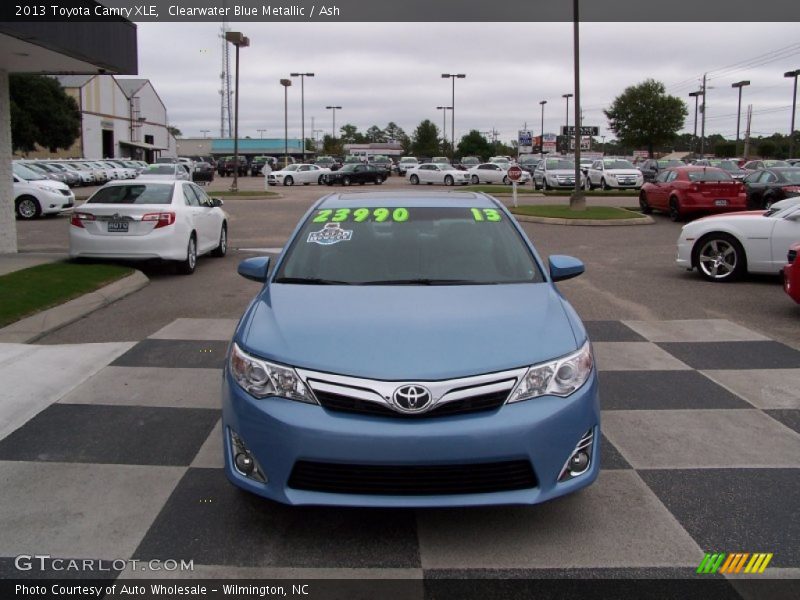 Clearwater Blue Metallic / Ash 2013 Toyota Camry XLE