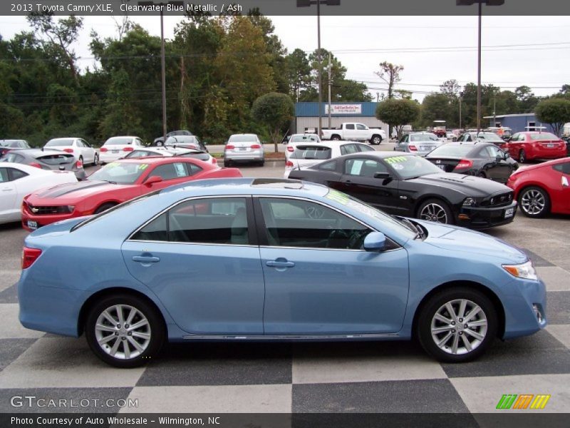 Clearwater Blue Metallic / Ash 2013 Toyota Camry XLE