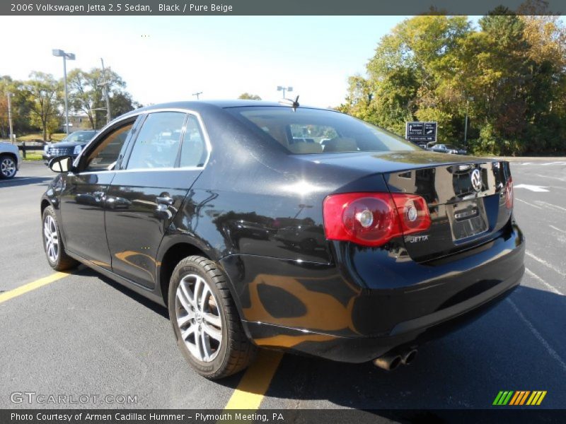 Black / Pure Beige 2006 Volkswagen Jetta 2.5 Sedan