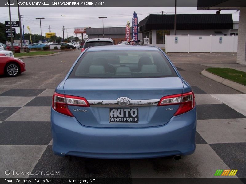 Clearwater Blue Metallic / Ash 2013 Toyota Camry XLE